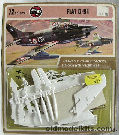 Airfix 1/72 Fiat G-91 R/1 - Blister Pack, 01026-5 plastic model kit